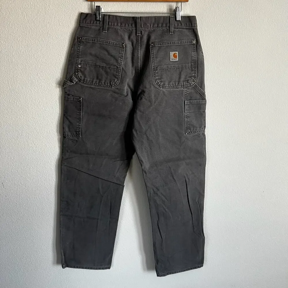 Carhartt gray double knee work wear carpenter pants